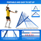 Winthai Volleyball Baseball Rebounder Net, Softball Rebounder Pitchback Net Quick Adjustments, Quick Adjustments Lacrosse Bounce Back Practice Equipment, Ideal for Outdoor Indoor and Backyard Training 4X4FT
