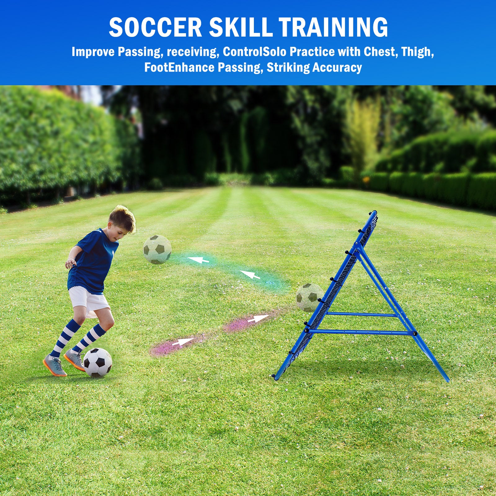 Winthai Volleyball Baseball Rebounder Net, Softball Rebounder Pitchback Net Quick Adjustments, Quick Adjustments Lacrosse Bounce Back Practice Equipment, Ideal for Outdoor Indoor and Backyard Training 4X4FT