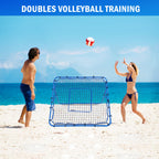 Winthai Volleyball Baseball Rebounder Net, Softball Rebounder Pitchback Net Quick Adjustments, Quick Adjustments Lacrosse Bounce Back Practice Equipment, Ideal for Outdoor Indoor and Backyard Training 4X4FT