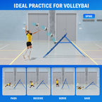 Winthai Volleyball Baseball Rebounder Net, Softball Rebounder Pitchback Net Quick Adjustments, Quick Adjustments Lacrosse Bounce Back Practice Equipment, Ideal for Outdoor Indoor and Backyard Training 6X4FT
