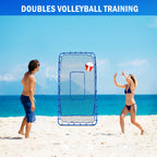 Winthai Volleyball Baseball Rebounder Net, Softball Rebounder Pitchback Net Quick Adjustments, Quick Adjustments Lacrosse Bounce Back Practice Equipment, Ideal for Outdoor Indoor and Backyard Training 7X4FT