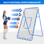 Winthai Volleyball Baseball Rebounder Net, Softball Rebounder Pitchback Net Quick Adjustments, Quick Adjustments Lacrosse Bounce Back Practice Equipment, Ideal for Outdoor Indoor and Backyard Training 7X4FT