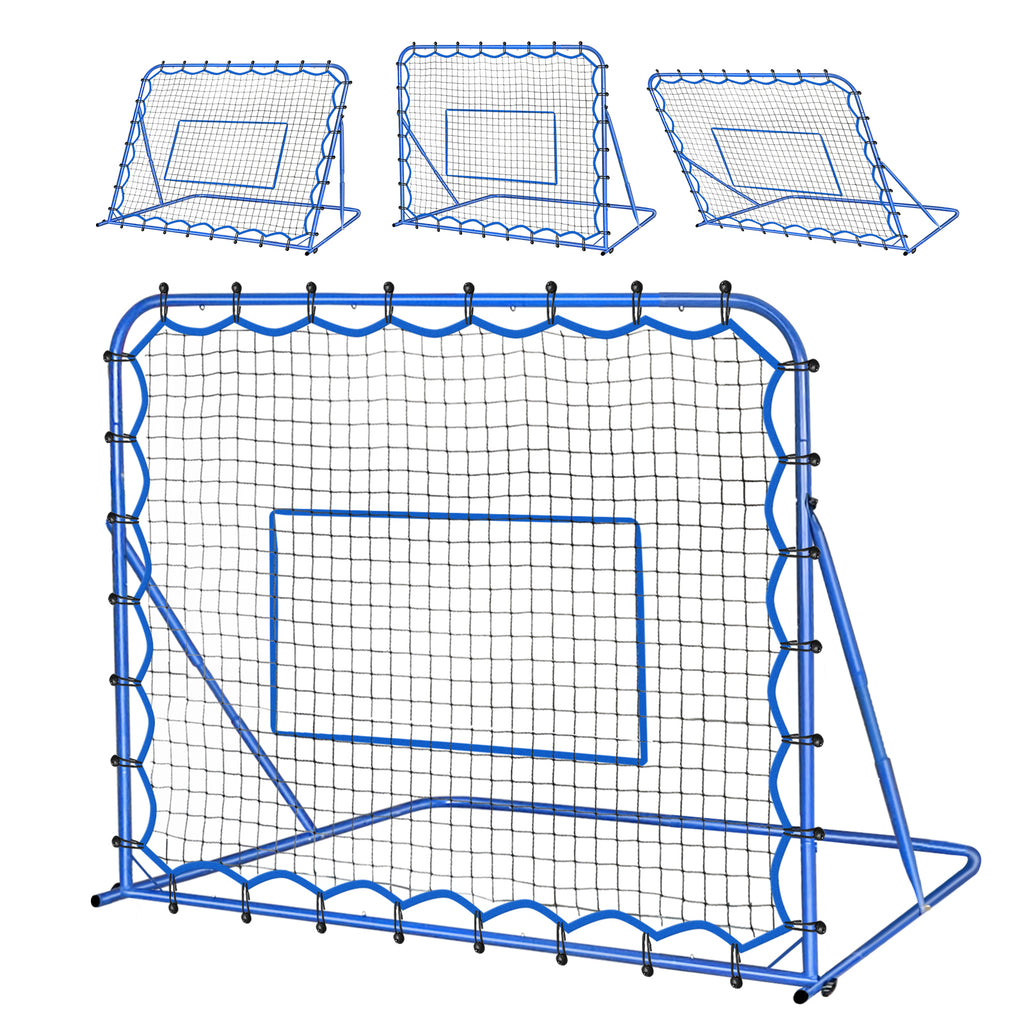Winthai Soccer Rebounder Net, Quick-Switch Angle Soccer Training for Control, Passing Practice, Easy Setup Rebounder Gifts & Equipment for Kids,Teens & Adults 4.8x3.7FT