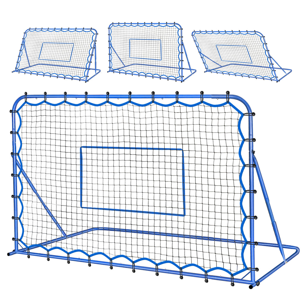 Winthai Soccer Rebounder Net, Quick-Switch Angle Soccer Training for Control, Passing Practice, Easy Setup Rebounder Gifts & Equipment for Kids,Teens & Adults 5.9X3.7FT