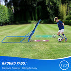 Winthai Soccer Rebounder Net, Quick-Switch Angle Soccer Training for Control, Passing Practice, Easy Setup Rebounder Gifts & Equipment for Kids,Teens & Adults 7.0X3.7FT