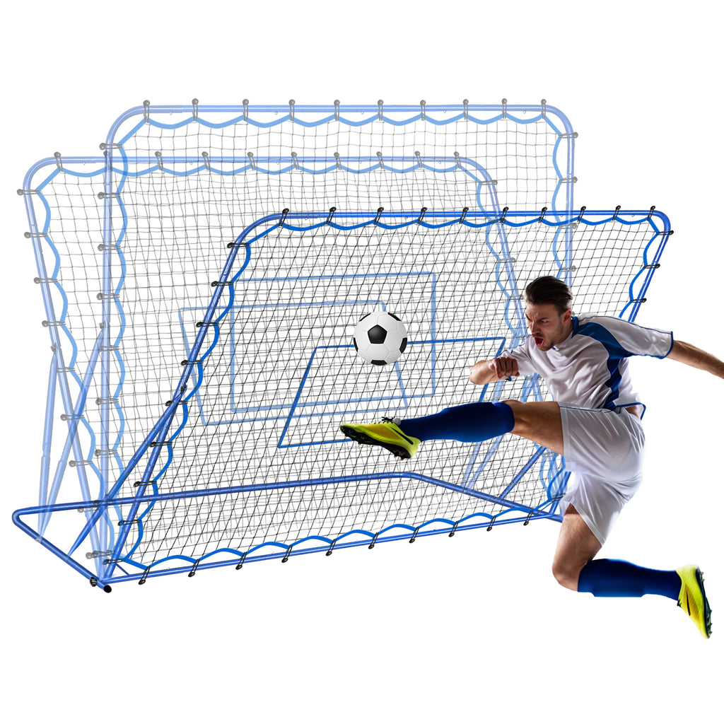 Winthai Soccer Rebounder Net, Quick-Switch Angle Soccer Training for Control, Passing Practice, Easy Setup Rebounder Gifts & Equipment for Kids,Teens & Adults 6X5FT