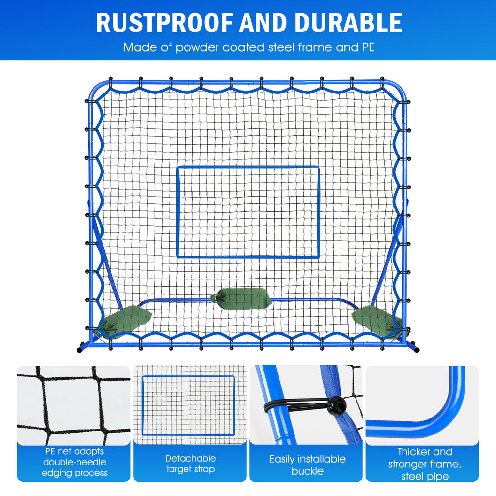 Winthai Soccer Rebounder Net, Quick-Switch Angle Soccer Training for Control, Passing Practice, Easy Setup Rebounder Gifts & Equipment for Kids,Teens & Adults 6X5FT