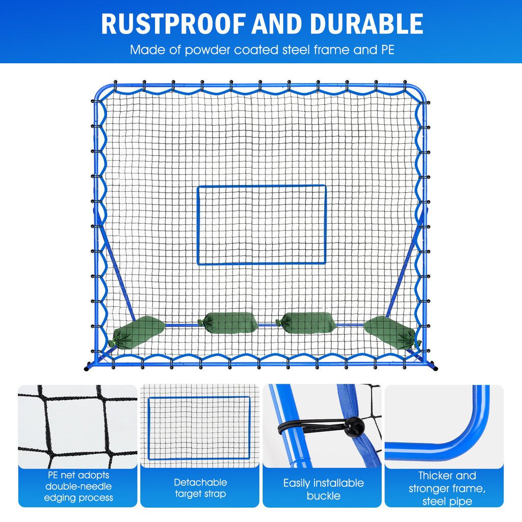 Winthai Soccer Rebounder Net, Quick-Switch Angle Soccer Training for Control, Passing Practice, Easy Setup Rebounder Gifts & Equipment for Kids,Teens & Adults 7X6FT