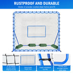 Winthai Soccer Rebounder Net, Quick-Switch Angle Soccer Training for Control, Passing Practice, Easy Setup Rebounder Gifts & Equipment for Kids,Teens & Adults 7X6FT
