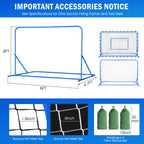 Winthai Dual-Mode Soccer Goal Net & Soccer Rebounder Net,Premium Durability for Intense Shooting Training,Quick-Switch Angle Soccer Training for Control,Passing Practice,Soccer Gifts for Kids Teen Adult 6X4FT