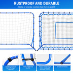Winthai Dual-Mode Soccer Goal Net & Soccer Rebounder Net,Premium Durability for Intense Shooting Training,Quick-Switch Angle Soccer Training for Control,Passing Practice,Soccer Gifts for Kids Teen Adult 6X4FT