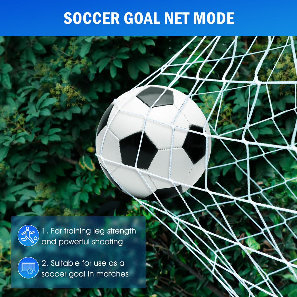 Winthai Three Mode Soccer Goal & Rebounder Net & Target Net,Four Targets for Precise Training,Tough-Built for Intense Shots,Quick-Switch Angle Soccer Training for Control/Passing Practice for Kids Teen 6X4FT