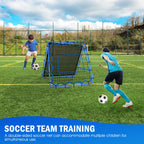 Winthai Dual-Sided Soccer Rebounder Net, Fast & Slow Rebound Speed Training for Control, Passing Practice, Easy Setup Baseball/Volleyball Rbounder Gifts & Equipment for Kids,Teens & Adults 4X4FT