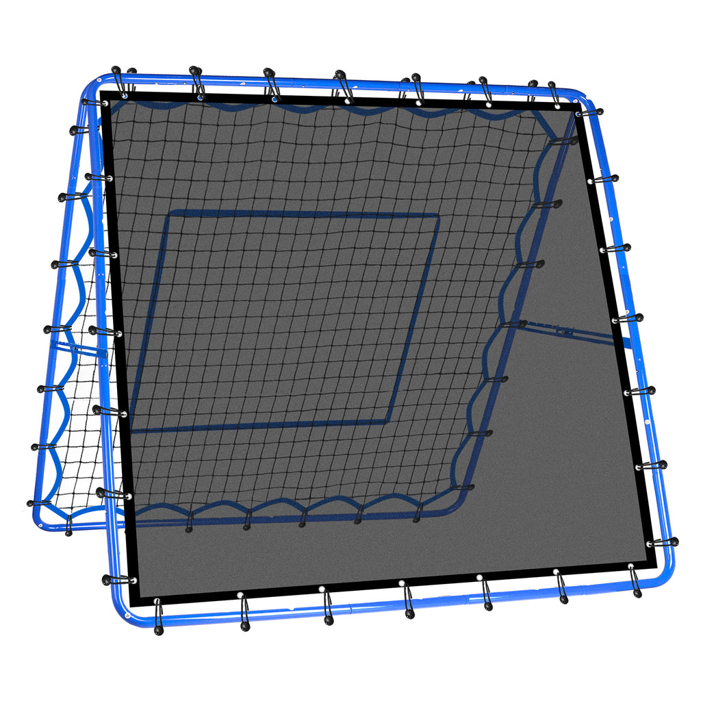 Winthai Dual-Sided Soccer Rebounder Net, Fast & Slow Rebound Speed Training for Control, Passing Practice, Easy Setup Baseball/Volleyball Rbounder Gifts & Equipment for Kids,Teens & Adults 5X5FT