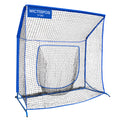 WICTTISPOSI Baseball Softball Net with Blocking System, 7x7ft Practice Cage for Batting/Pitching/Fielding, Metal Frame with Elevated Base and Storage Bag for Backyard Outdoor Indoor