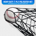 WICTTISPOSI Baseball Softball Net with Blocking System, 6X6FT Practice Cage for Batting/Pitching/Fielding, Metal Frame with Elevated Base and Storage Bag for Backyard Outdoor Indoor (Copy)