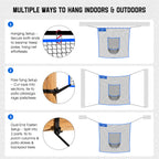 WICTTISPOSI Golf Net with Target Pocket, 20ft/15ft/10ft Golf Practice Net, Heavy-Duty Multi Sports Netting Barrier, Golf Hitting Net for Golfer Garages Backyard Driving Swing Chipping, Indoor Outdoor Use 10x10FT