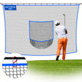 WICTTISPOSI Golf Net with Target Pocket, 20ft/15ft/10ft Golf Practice Net, Heavy-Duty Multi Sports Netting Barrier, Golf Hitting Net for Golfer Garages Backyard Driving Swing Chipping, Indoor Outdoor Use 15x10FT