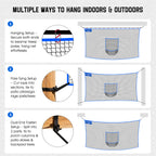 WICTTISPOSI Golf Net with Target Pocket, 20ft/15ft/10ft Golf Practice Net, Heavy-Duty Multi Sports Netting Barrier, Golf Hitting Net for Golfer Garages Backyard Driving Swing Chipping, Indoor Outdoor Use 20x10FT