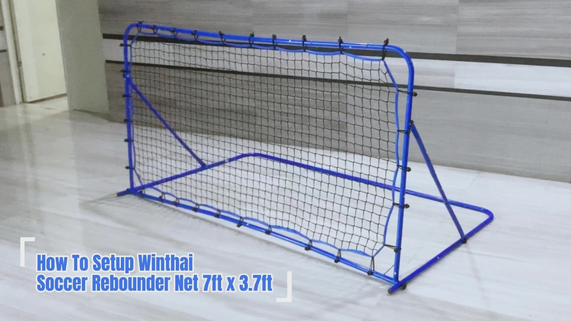 Winthai Soccer Rebounder Net, Quick-Switch Angle Soccer Training for Control, Passing Practice, Easy Setup Rebounder Gifts & Equipment for Kids,Teens & Adults 7.0X3.7FT