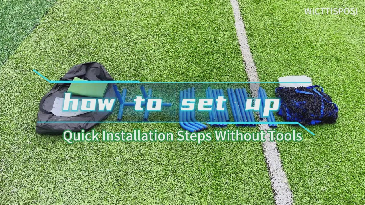 WICTTISPOSI Football Throwing Net, Upgrade Heavy Duty Metal Frame Quarterback Training Equipment Throwing Machine with 1-4 Targets, Easy Setup Football Target Practice with CarryBag, Allweather Indoor Outdoor Use 4X7FT