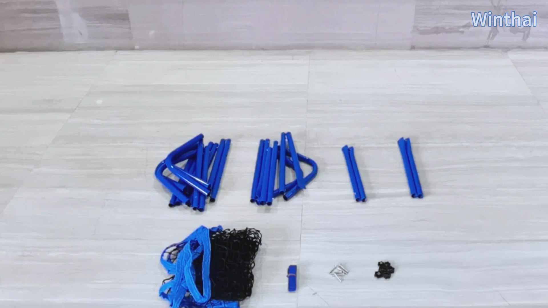 Winthai Volleyball Baseball Rebounder Net, Softball Rebounder Pitchback Net Quick Adjustments, Quick Adjustments Lacrosse Bounce Back Practice Equipment, Ideal for Outdoor Indoor and Backyard Training 6X4FT