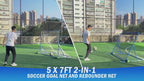 Winthai Dual-Mode Soccer Goal Net & Soccer Rebounder Net,Premium Durability for Intense Shooting Training,Quick-Switch Angle Soccer Training for Control,Passing Practice,Soccer Gifts for Kids Teen Adult 6X4FT